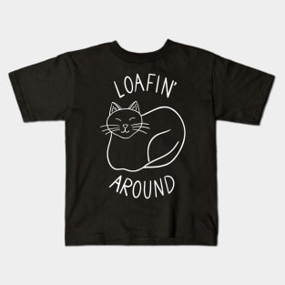 Loafin' around (white) Kids T-Shirt